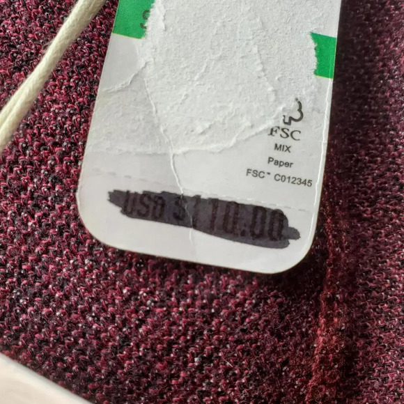 NWT Tommy Bahama Bayview Logo Knit Crewneck Sweater Dark Red Size Large - Picture 10 of 15